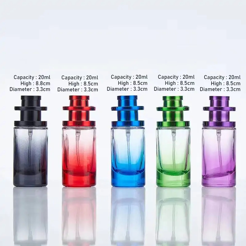 Stained Gradient Glass Perfume Bottle