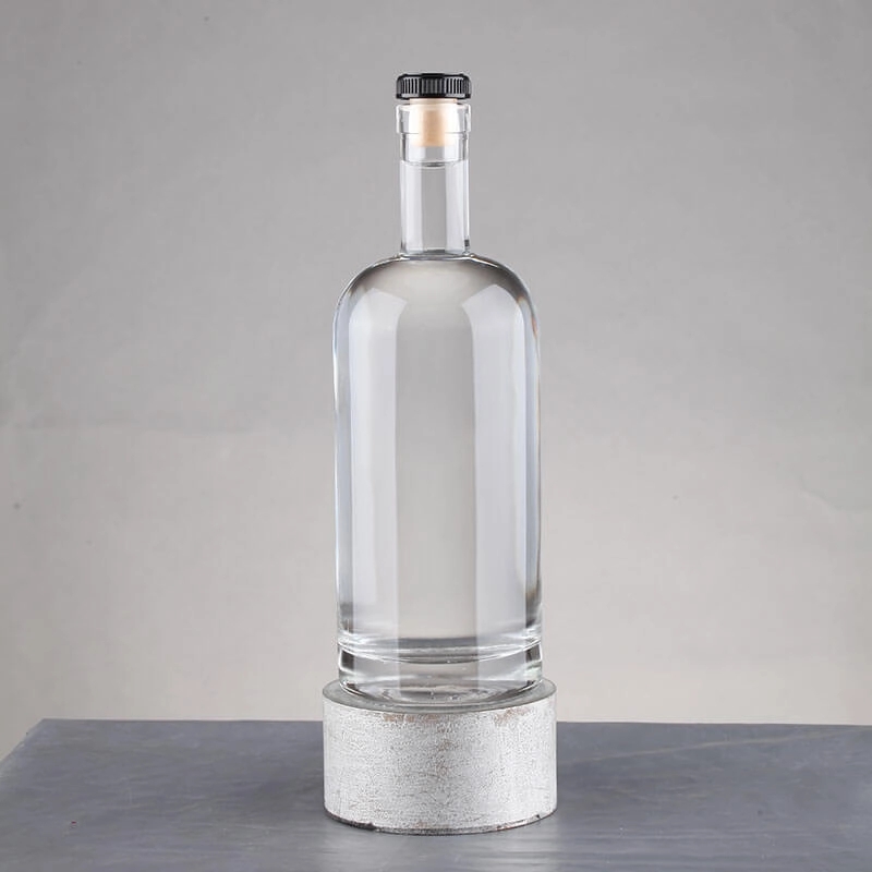 Customized Boston Round 375ml Bottles For Wine Vodka Brandy