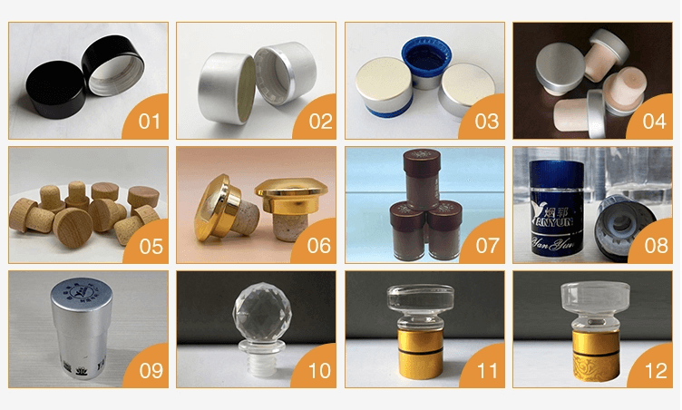 glass bottle caps wholesale
